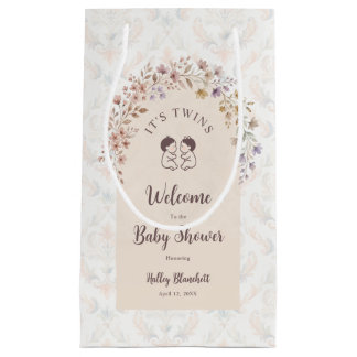 Tvillingarnas babyfirande Pastell Flerfärgad Blomm