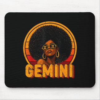 Tvillingarnas Drottning Retro Vintage Afro Kvinna Musmatta