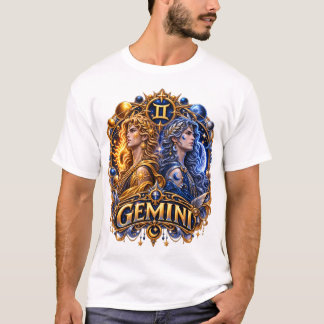 Tvillingarnas Gemini – Celestial Astrologi Tvillin T Shirt