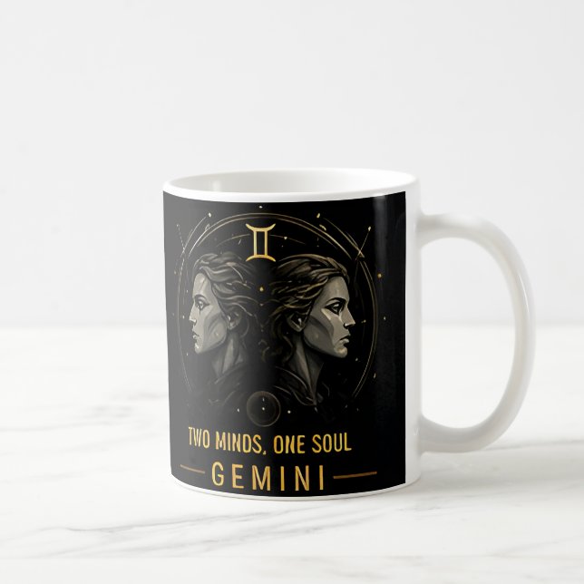 Tvillingarnas Stjärntecken Celestial Horoskop Deko Kaffemugg (Höger)