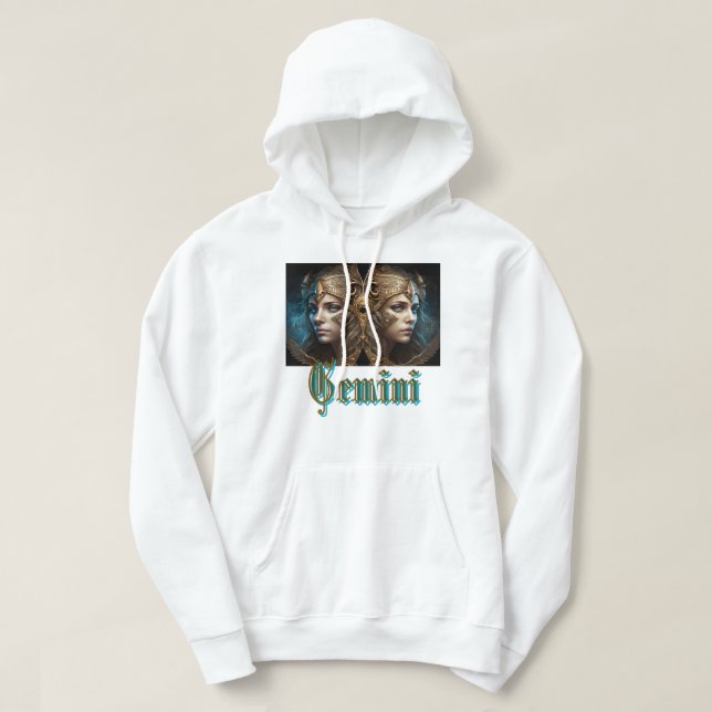 Tvillingarnas stjärntecken hoodie (Design framsida)