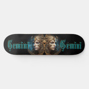 Tvillingarnas stjärntecken mini skateboard bräda 18,5 cm