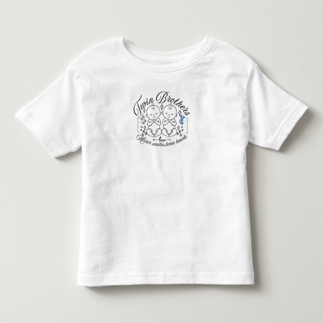 Tvillingbabybröder T Shirt (Framsida)