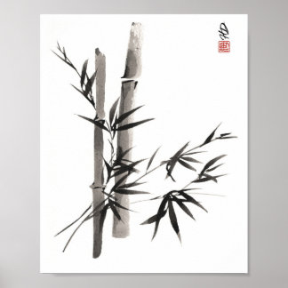 Tvillingbambu Poster