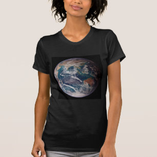 Tvillingblå marmor - Öster - Planeten Earth Image T Shirt