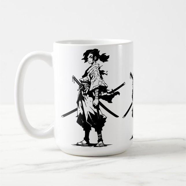 Tvillingblad, vildsint hjärta (Anime Skönhet) Kaffemugg (Vänster)