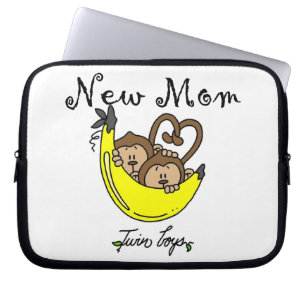 Tvillingbojor Nya mamma-gåvor Laptop Fodral