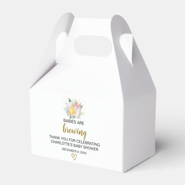 Tvillingbox för babyskor presentaskar (Framsidan Sidan)