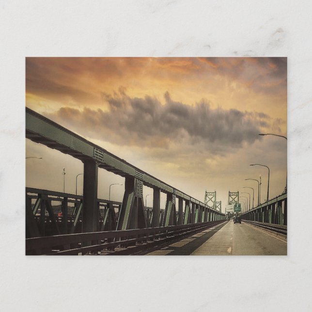 Tvillingbron över vykortet Mississippi Vykort (Framsida)