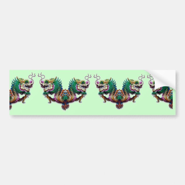 Tvillingdragare Bumper-etikett Bildekal (Framsidan)