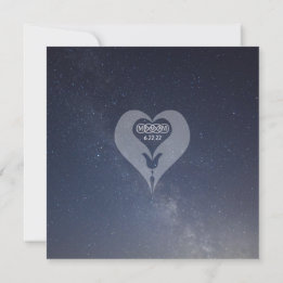 Tvillingflamma Tack Bordskort Spara Datumet