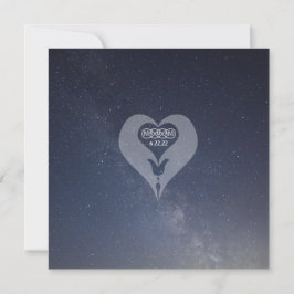 Tvillingflamma Tacksamma Bordskort Spara Datumet