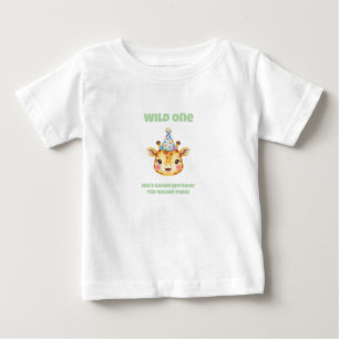 Tvillingflickor Safari Födelsedags T-Shirt The Wi