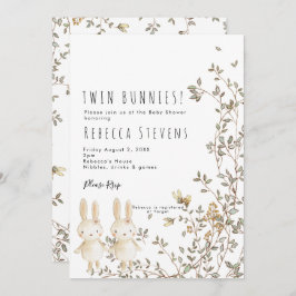 Tvillingflickors inbjudan till jaktblommor