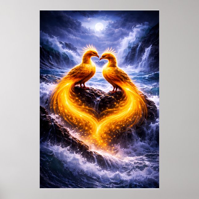 Tvillingfönixar av evigt ljus poster (Framsidan)