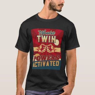 tvillingkraft Aktiverad Twillingar Syskon Childre T Shirt