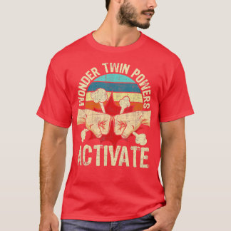  tvillingkraft Aktiverar Twillingar Brother Sister T Shirt