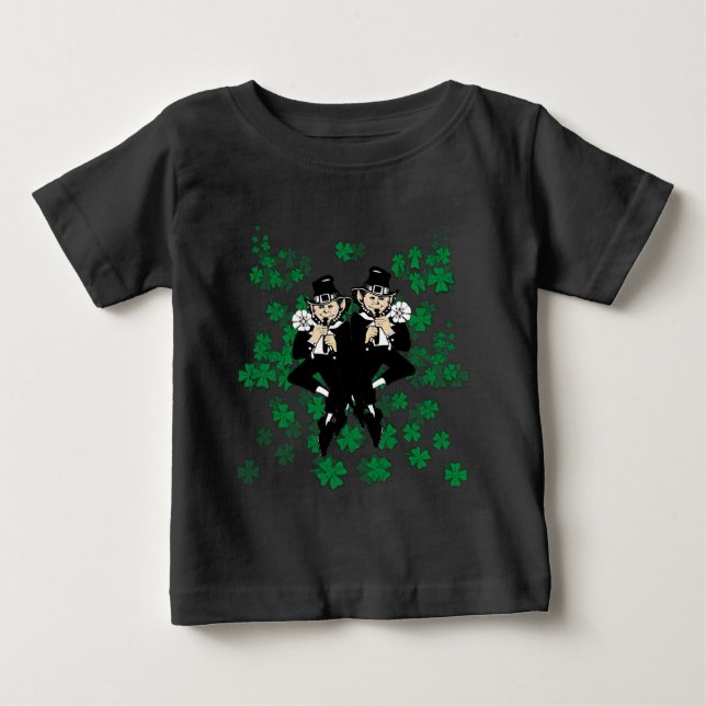 Tvillinglycka Lucky Irish Twins T Shirt (Framsida)