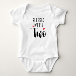 Tvillinglycklig Baby Body T Shirt