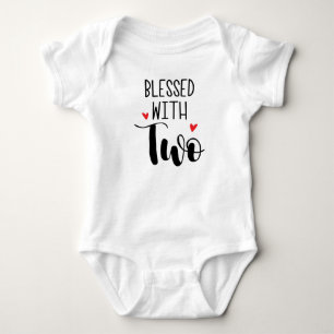 Tvillinglycklig Baby Body T Shirt
