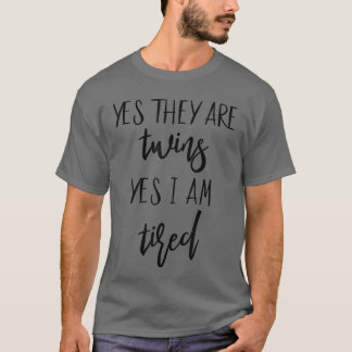 Tvillingmamma Första mors dagwin Mamma Pappa frånw T Shirt