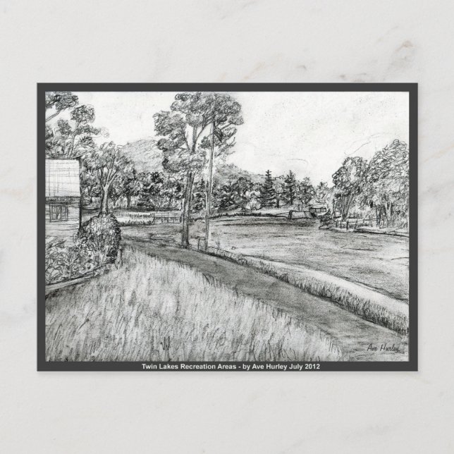 Tvillingområden i Sjöar ~ NoWest Pennsylvania Vykort (Framsida)