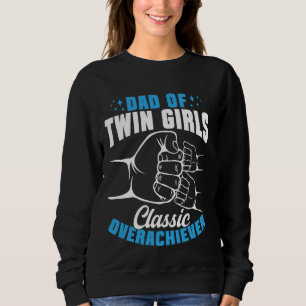 Tvillingplats Pappa i klassiska tvillingflickor T Shirt