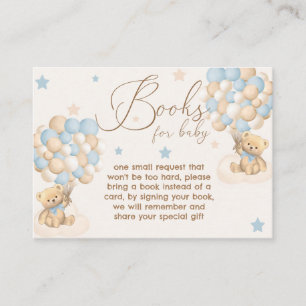 Tvillingpojkar Baby Shower Böcker För Bebis Tilläggskort