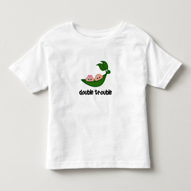 Tvillingpojke/flickkläder Tee (Framsida)