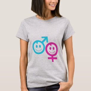 Tvillingpojke och flicka t shirt