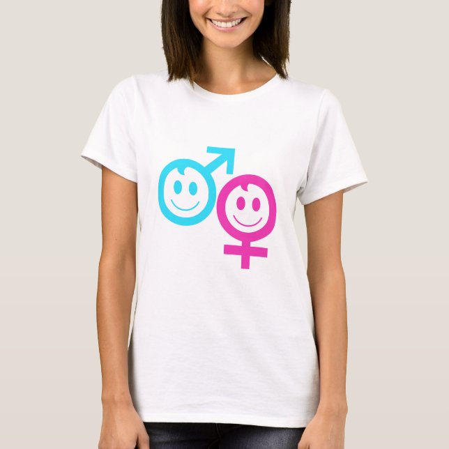 Tvillingpojke och flicka tee shirt (Framsida)