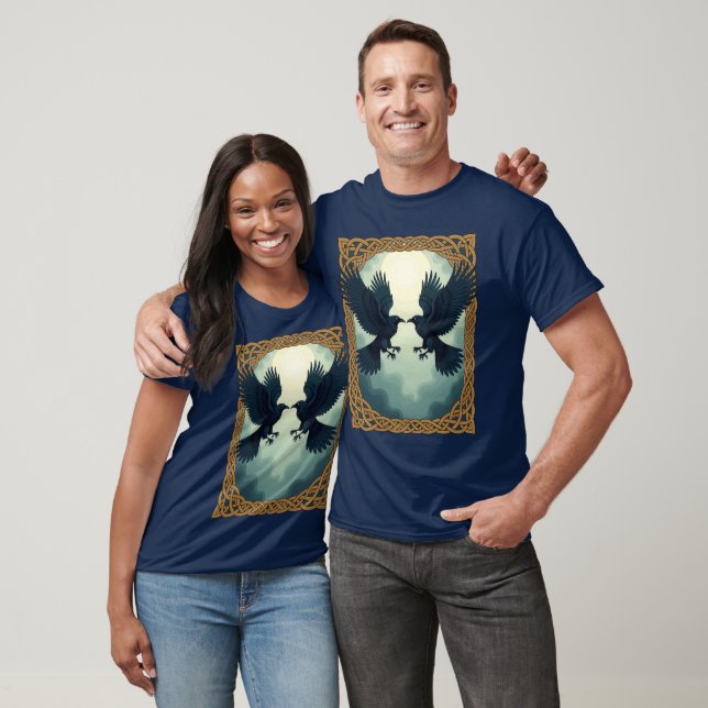 Tvillingravens pakt under månen t shirt (Unisex)