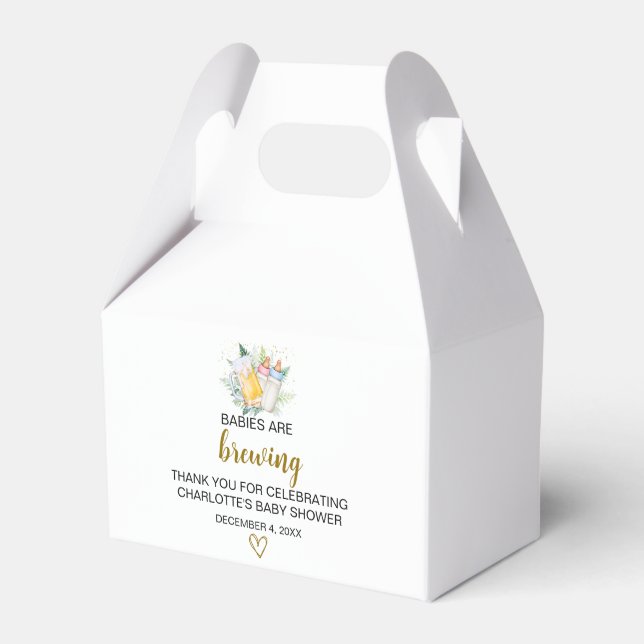 Tvillingruta för babyskor i Spädbarn Presentaskar (Framsidan Sidan)