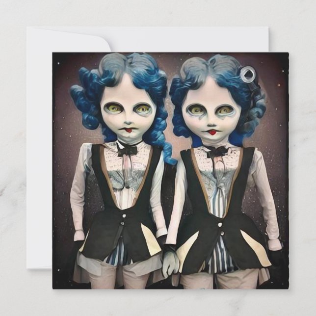 Tvillingsister Blue Hair Dolls (Framsida)
