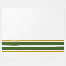 Tvillingskogen Grönt Grund Tävla Rand på vitt Fleecefilt