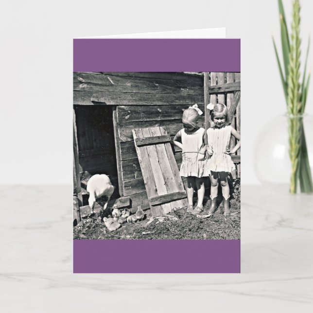 Tvillingsystrar Kort (Framsida)