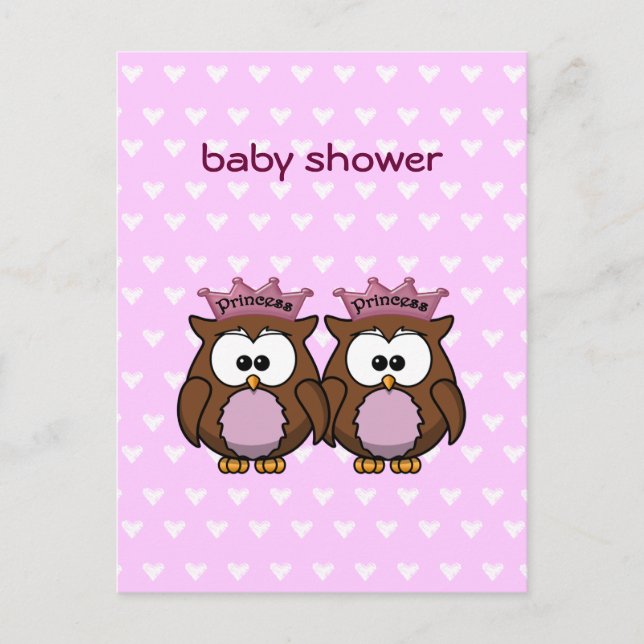 Tvillingtornen uggla inbjudan vykort (Framsida)