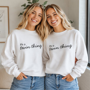 Tvillingtröja   Det är en tvillinggrej Söt överdra T Shirt