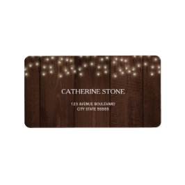 Tvillinkle ljus, rustik fall, barlved bröllop adressetikett
