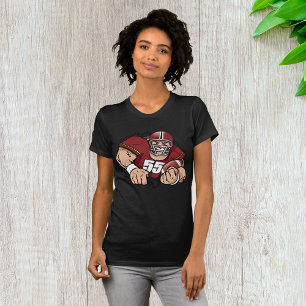 Tvinga amerikanska fotbollsspelare igenom t shirt