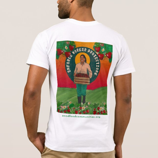 Tvinga arbetarskydd Unisex Tee ~SOFT~ (Baksida)