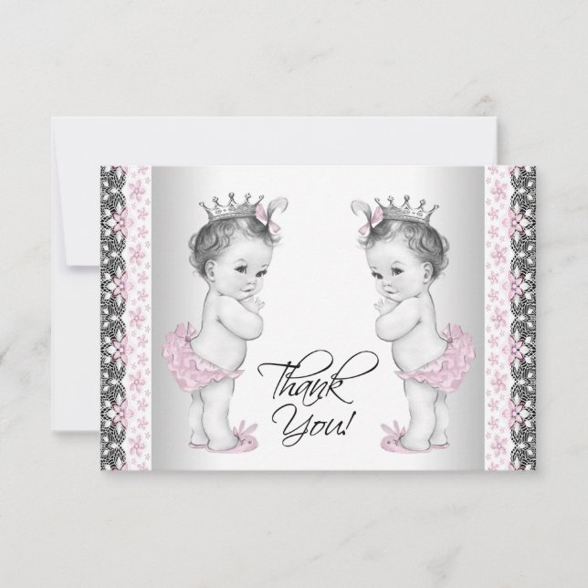 Tvinga Flicka Princess Shower Tack Cards (Framsida)