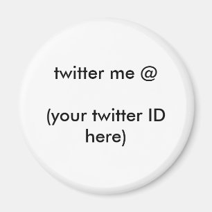 Tvinga mig @ (ditt twitter-ID här) MUSEUM Magnet