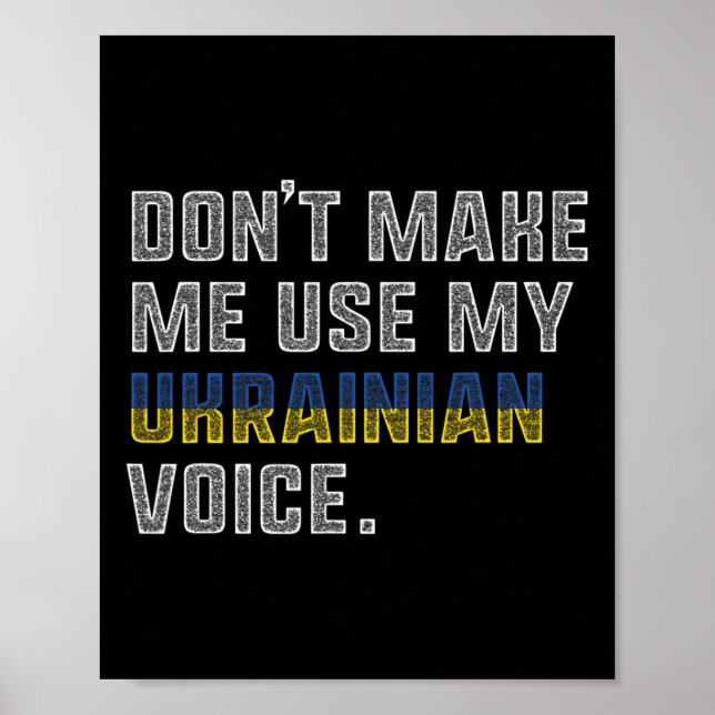 Tvinga mig inte att använda min ukrainska röst - S Poster (Framsidan)