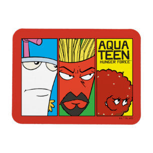 Tvinga teckenpanelsgrafik för Aqua Tonåring Hungri Magnet