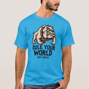TvingaDinVärldBulldog släpp lös kraften Var vild o T Shirt