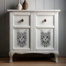 Tvinklad konst i svart för decoupage -