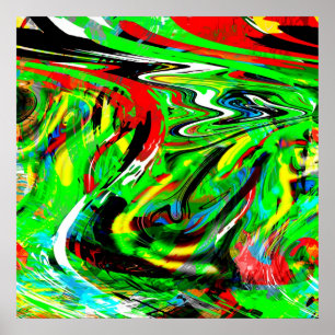 tvinnad abstraktion poster