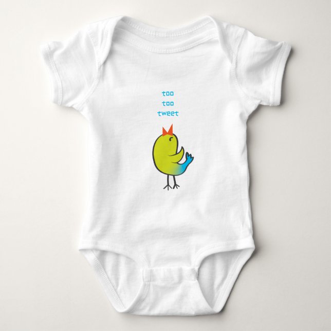 Tvitsk Fågel T Shirt (Framsida)