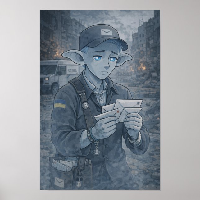 Tvivel / brevbärare / gata poster (Framsidan)